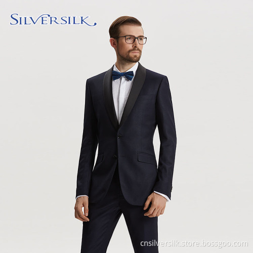 Blazer father son black wool men suit